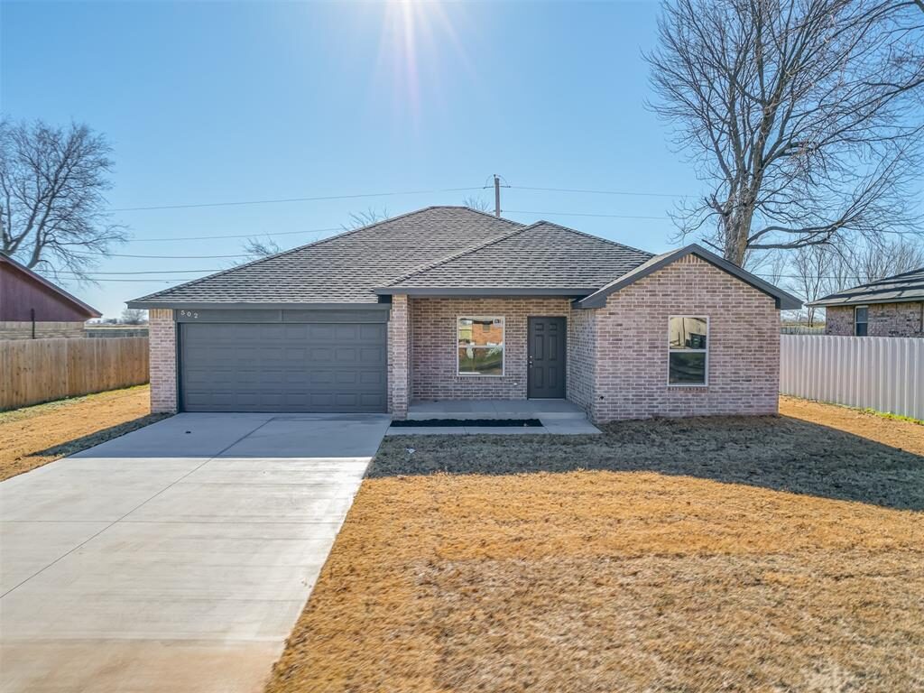 Completed new home exterior built by BD Homestead in Norman, Oklahoma