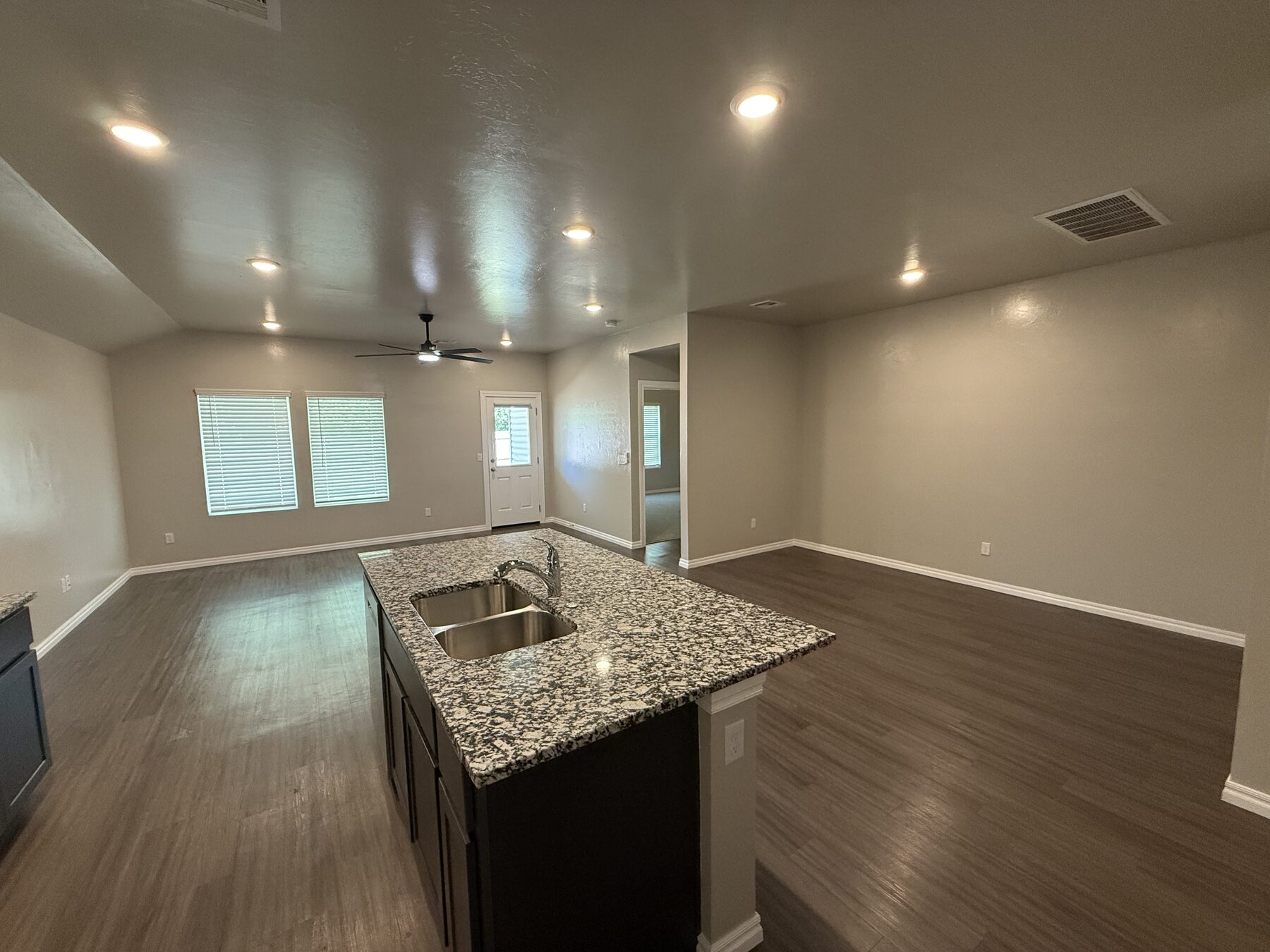 Wide view of completed open kitchen renovation by BD Homestead
